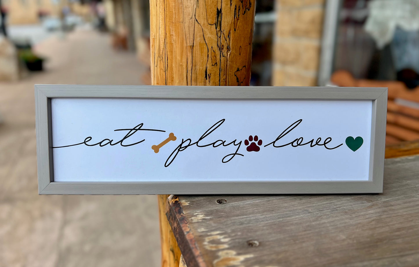 "Eat Play Love" Pet Plaque