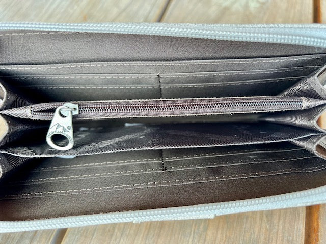 Gray studded wallet