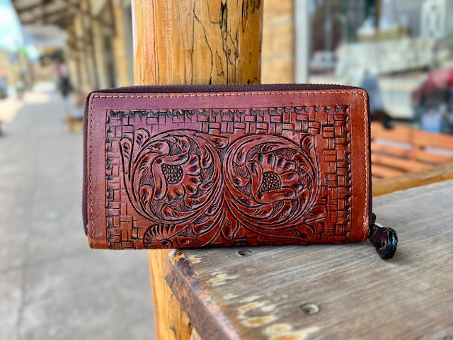 Leather Tooled Wallet