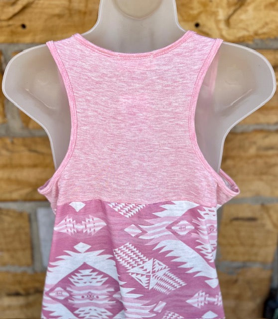 Pink Geo Print Tank