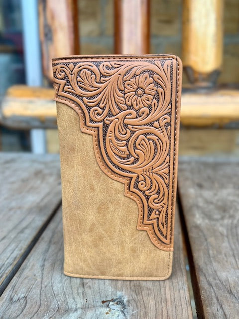 Montana West Bifold Long Leather Wallet