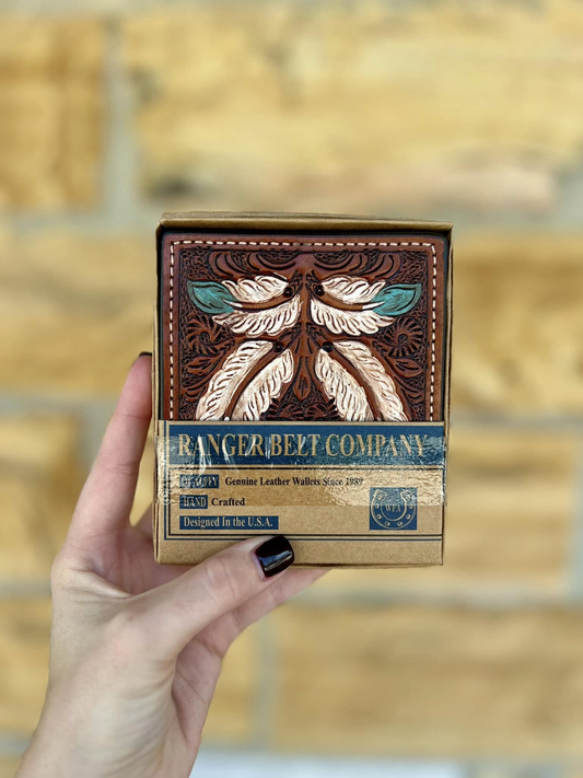 Ranger Belt Co Hand Tooled Men's Wallet
