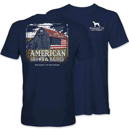 Straight Up Southern "American Grown & Raised" Tee
