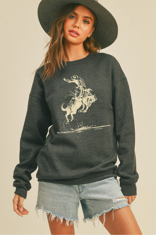 Yee Haw Cowboy Graphic Sweatshirt