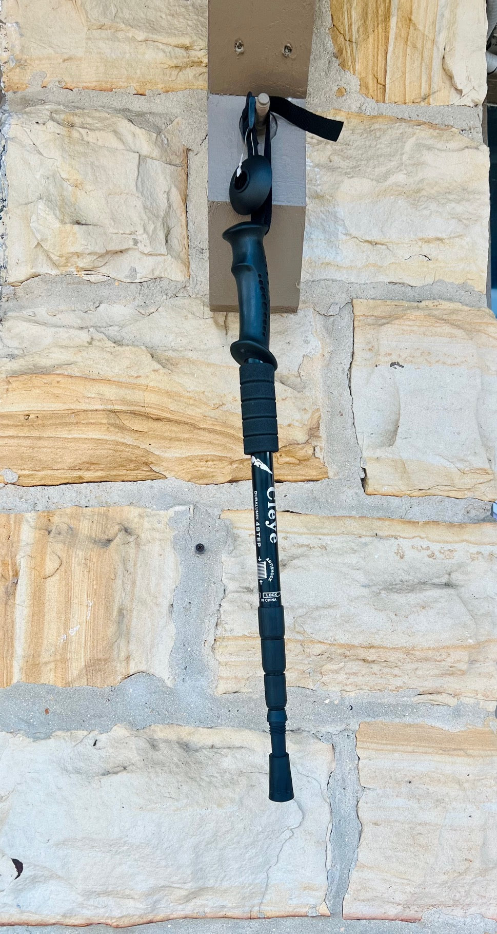 Retractable Hiking Stick-Black