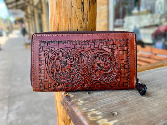 Leather Tooled Wallet