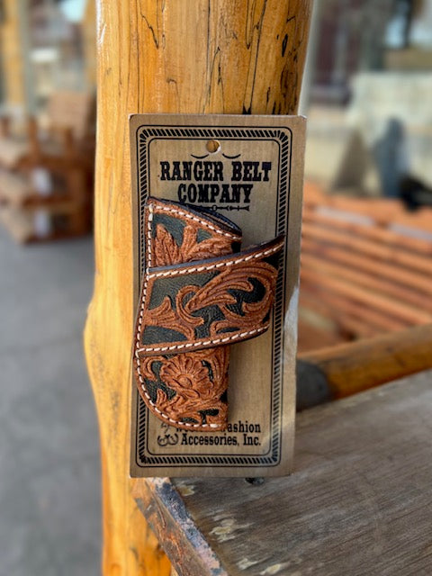 Ranger Belt Co. Tooled Leather Knife Sheath