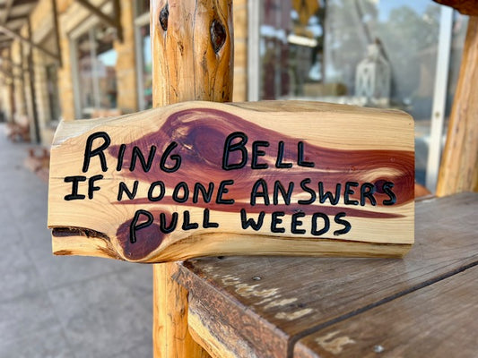"Ring Bell" Sign