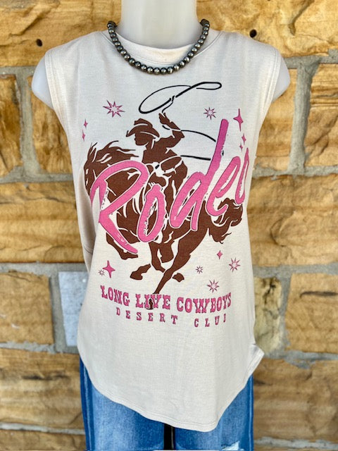 Rodeo Graphic Sleeveless Top