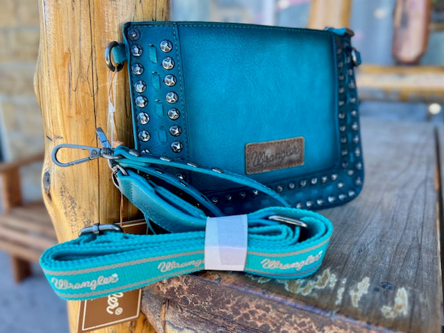Wrangler Turquoise Crossbody Purse