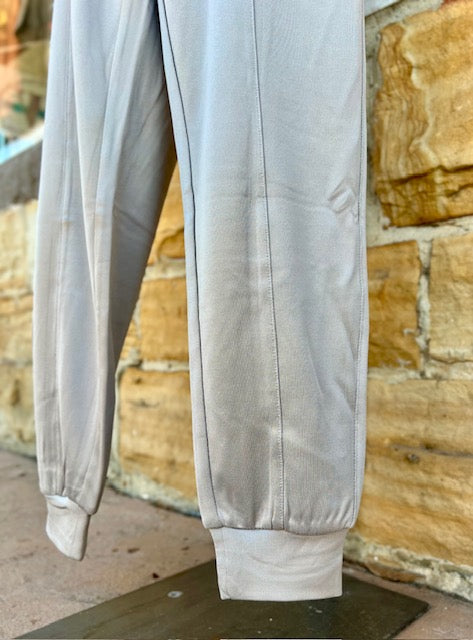 Cuffed Joggers with Zippered Pockets