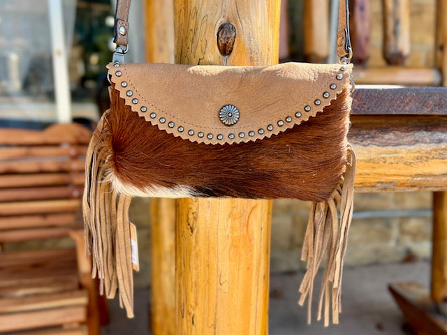 Light Brown Cowhide Leather Bag