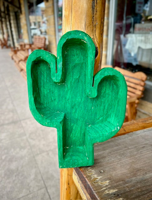 Green Cactus Dough Bowl