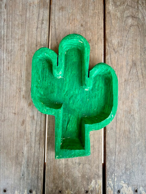 Green Cactus Dough Bowl