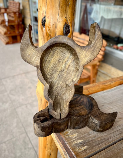 Steer head dough bowl