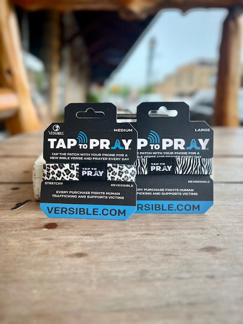 Versible Tap to Pray Zebra Cheetah Bracelet
