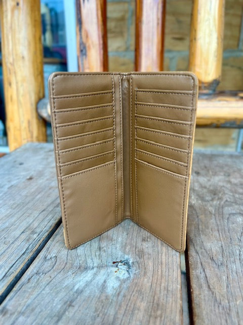 Montana West Bifold Long Leather Wallet