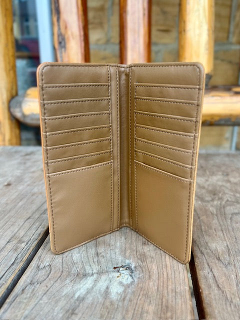 Montana West Bifold Long Leather Wallet