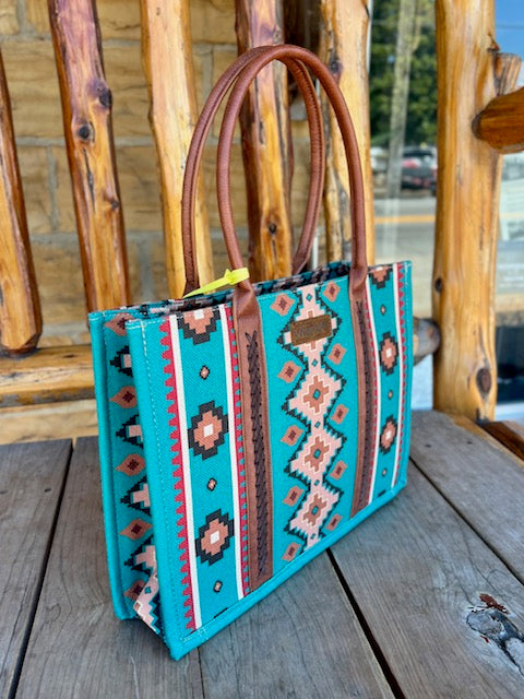 Turquoise Wrangler Tote