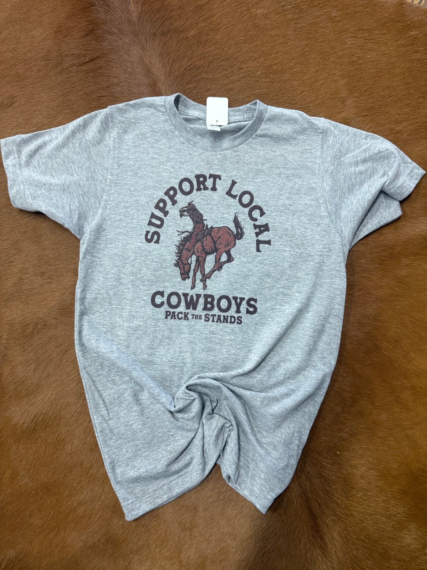 Support Local Cowboys Pack the Stands Graphic Tee