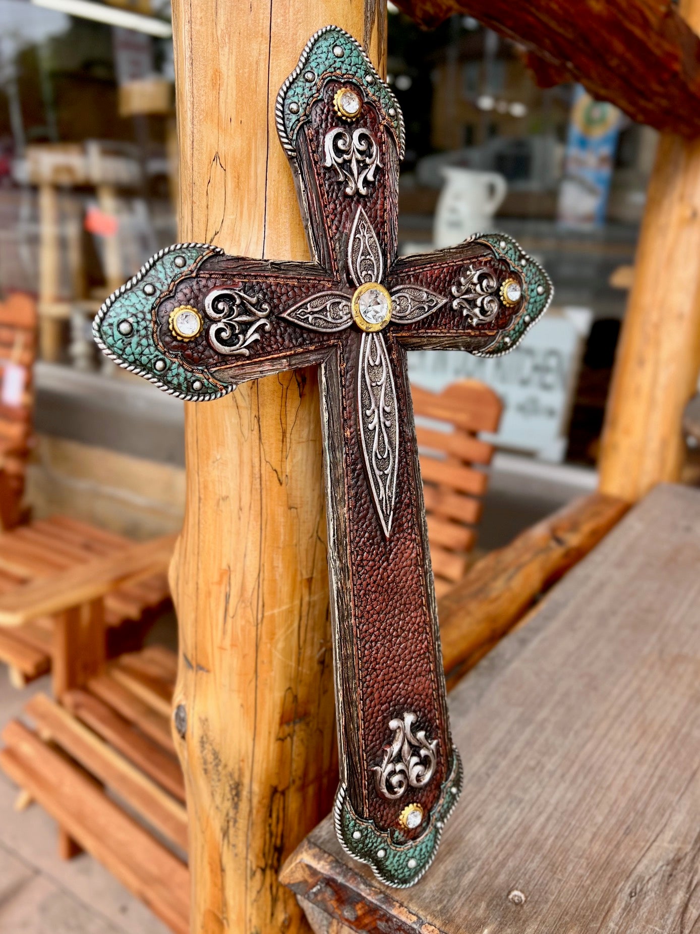Jeweled Western Cross