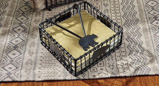 Black Bear Wire Napkin Holder
