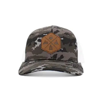 Outdoor Pu Patch Mesh Baseball Cap