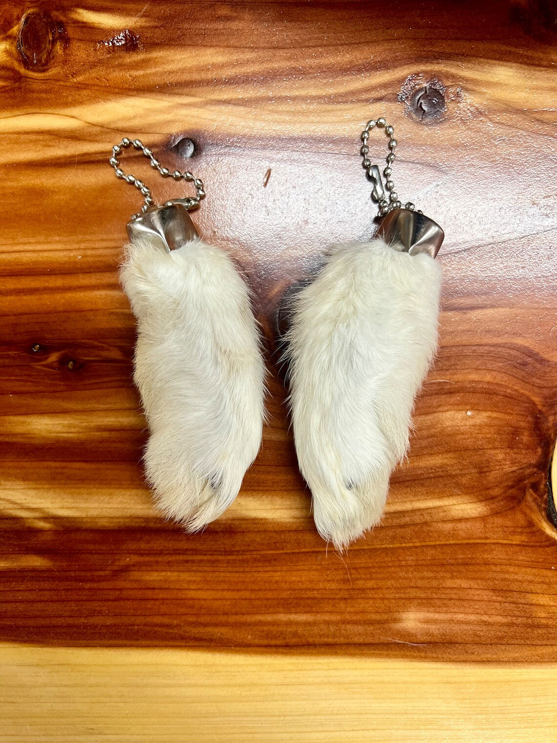 Genuine Rabbits Foot Keychain
