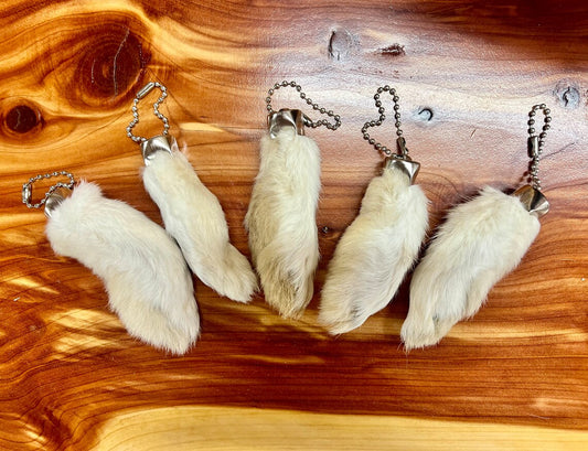 Genuine Rabbits Foot Keychain